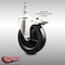 Service Caster 5 Inch 316SS Hard Rubber Swivel 10mm Threaded Stem Caster Total Lock Brake SCC-SS316TSTTL20S514-HRS-M1015 - alternate 3